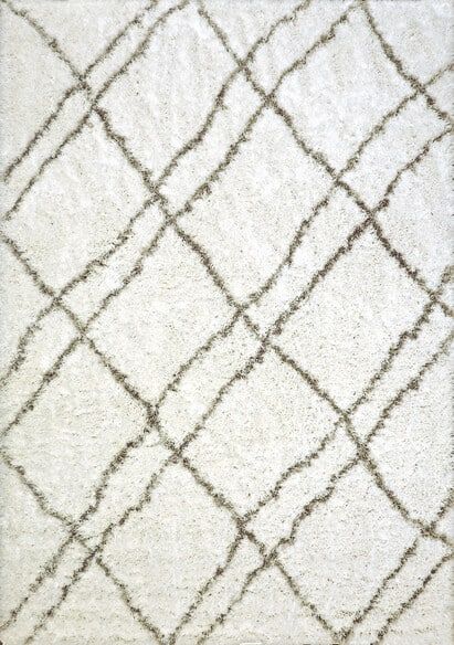 Dynamic Rugs NORDIC 7431-100 White and Silver